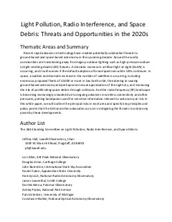 Light Pollution, Radio Interference, and Space Debris: Threats and Opportunities in the 2020s