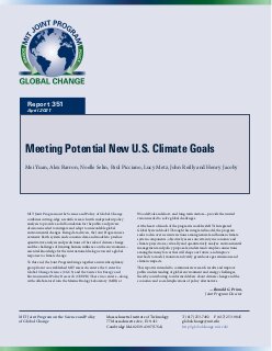 Meeting Potential New U.S. Climate Goals