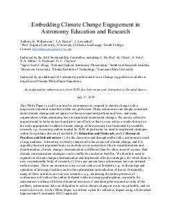 Embedding Climate Change Engagement in Astronomy Education and Research