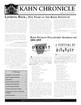 Kahn Chronicle: Fall 2008 by Smith College, Kahn Liberal Arts Institute